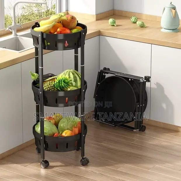 Kitchen Organizer and Storage, 3 Tier Kitchen Fruit Basket
