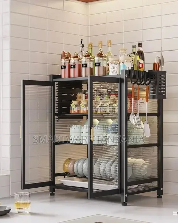 Kitchen Pantry Storage Cabinet, Metal Steel Pantry Cabinet