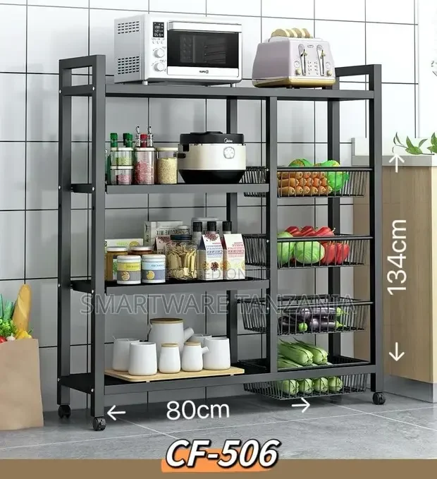 Kitchen Storage Rack, Floor to Floor, Vegetable Storage Rack