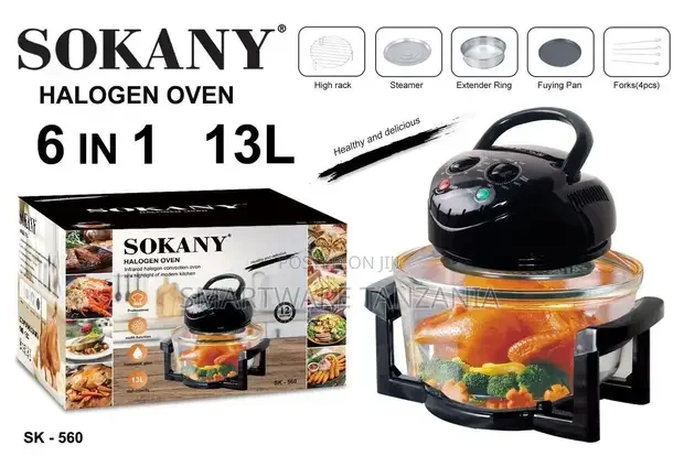 Large 13L Air Fryer, Halogen Convection Oven Oil-free Roast