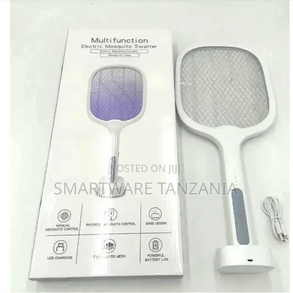 LED Mosquito Killer Racket Rechargeable Handheld With Uv Led