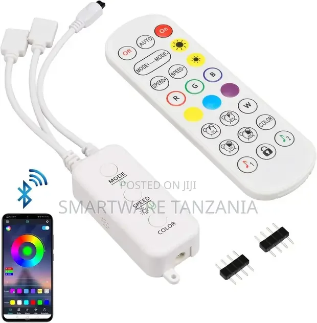 LED Strip Light Controller With APP Music Sync and IR Remote