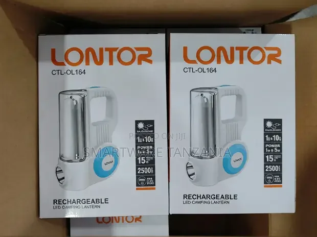 Lontor CTL-Ol164 Solar Rechargeable Led Camping Lantern 2500mah