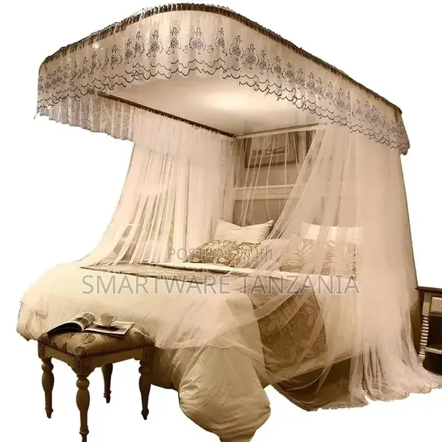 Mosquito Net Double Bed Canopy for Double Bed Single Curtains Frame