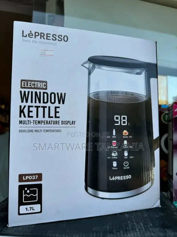 Lépresso Smart 1.7l Electric Kettle For Tea Coffee - Fast Boil
