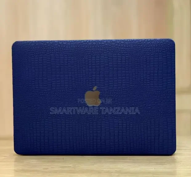 Macbook Hard Case Royal Blue Croc Skin Embossed Cover