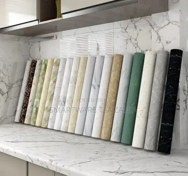 Marble Wallpaper Kitchen Cabinet Wallpaper Self Adhesive