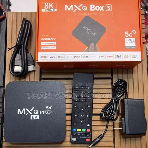 Media Streaming Android Tv Box With Display, 2.4g5.0g