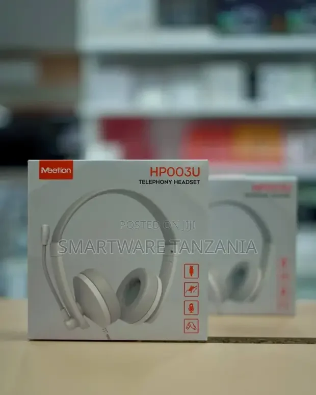 Meetion Telephony Office Headset Usb - White