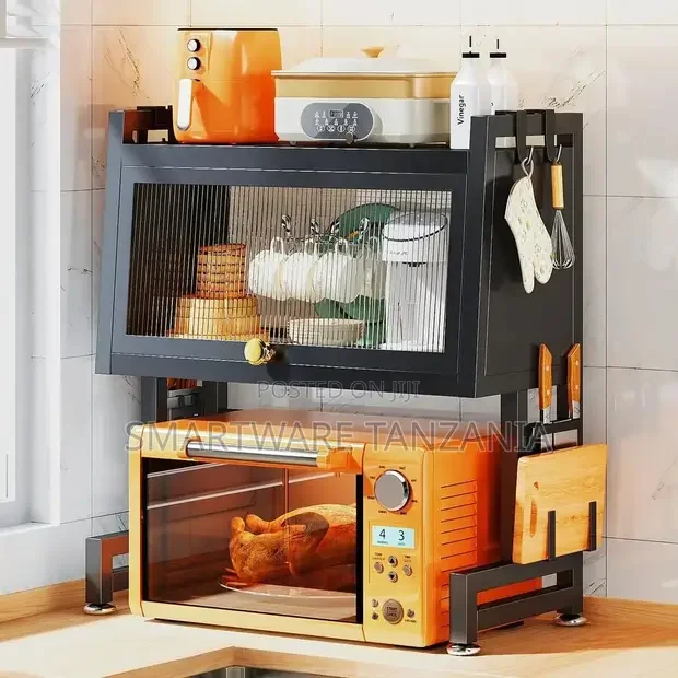 Microwave Oven Rack Stand Kitchen Counter Top Storage Rack