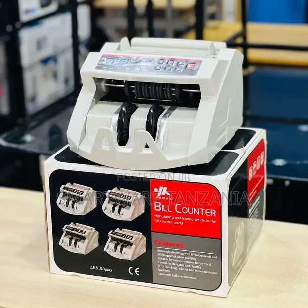 Money Counter Machine, Led Display With Counterfeit Detector