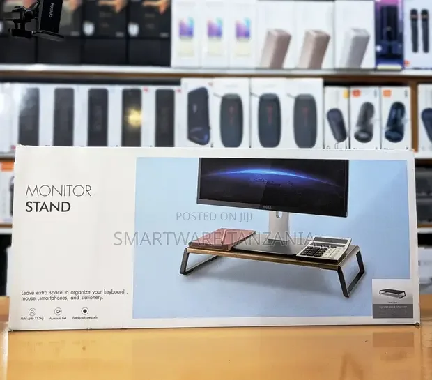 Monitor Stand Riser Desk Organizer With Keyboard Storage 13.5kg Load