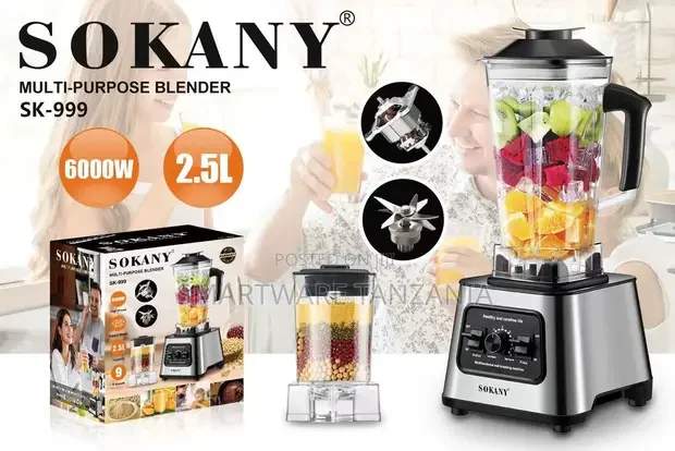 Multi-purpose Blender Stainless Steel With Mill 9 Speed