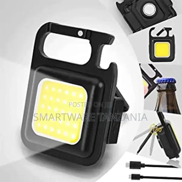 Multifunction Rechargeable Keychain LED With Bottle Opener