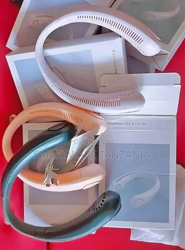 Neck Fan Portable Leafless Electric Fan Silent Foldable USB