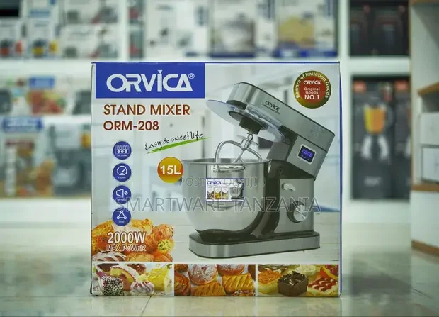 Orvica Orm-208 Professional Stand Mixer 2000w 15l With Led Display
