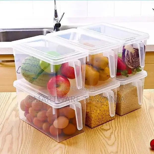 Plastic Food Storage Container, With Lid And Handle Box