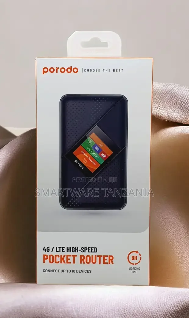 Porodo 4gLte High-Speed Pocket Router Up to 10 Devices