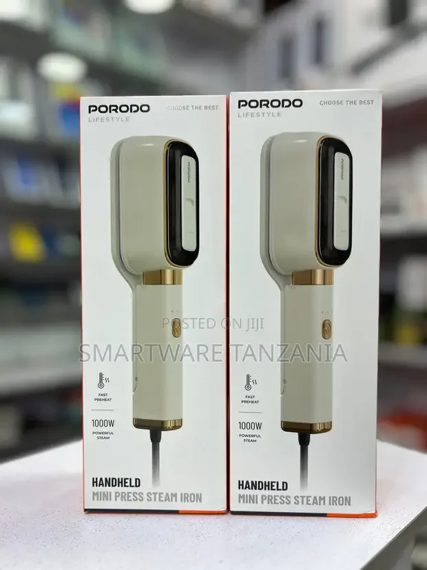 Porodo Lifestyle 1000w Handheld Mini Press Steam Iron