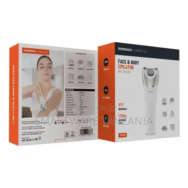Porodo Lifestyle Face Body Epilator - White