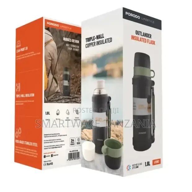 Porodo Lifestyle Insulation Flask - Black