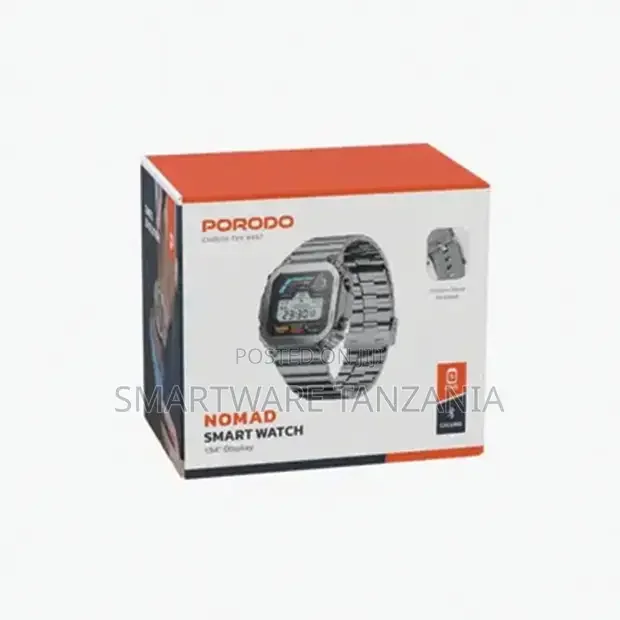 Porodo Nomad Smartwatch 1.54 Display, Ip67 Water Resistant