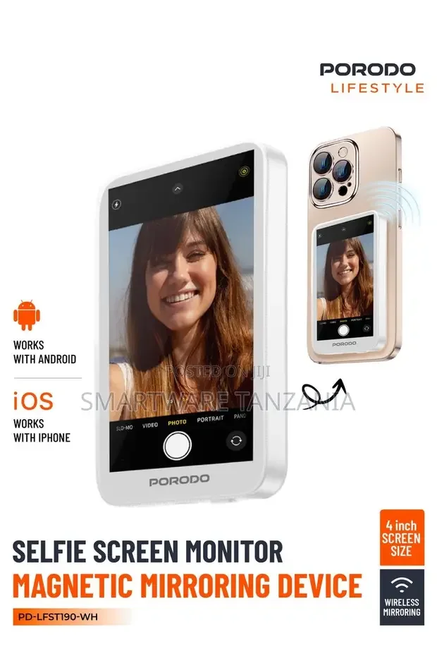 Porodo Selfie Screen Monitor Magnetic Mirroring Device