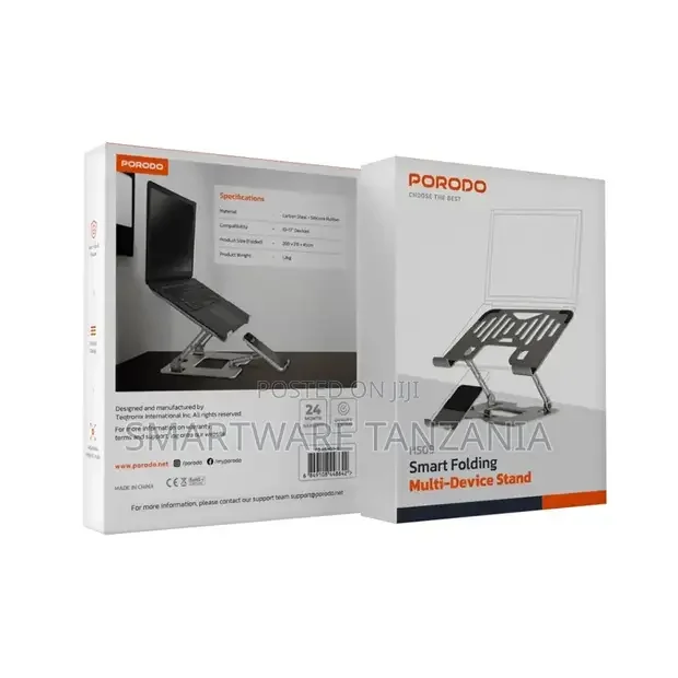 Porodo Smart Folding Multi-Device Stand - Silver
