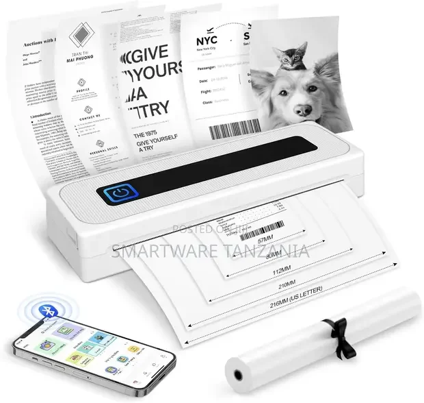 Portable Bluetooth Printer For Travel Mobile Thermal Printer