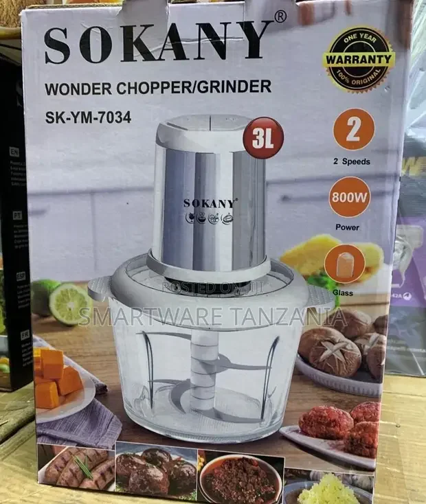 Powerful Meat Grinder High Efficiency Food Chopper, Blender