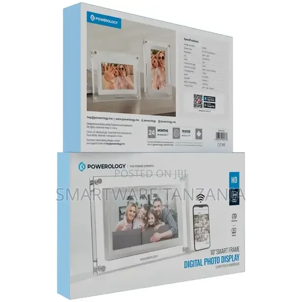 Powerology 10'' Smart Frame Digital Photo Display - White
