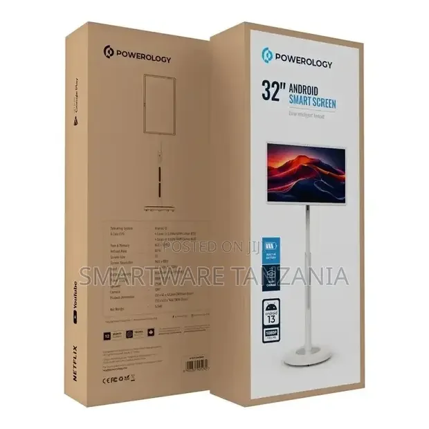 Powerology 32 Android Smart Screen - White