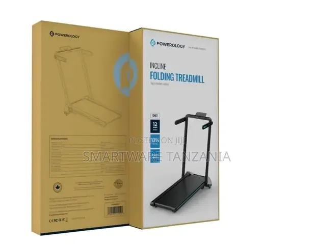 Powerology Incline Folding Treadmill - Black