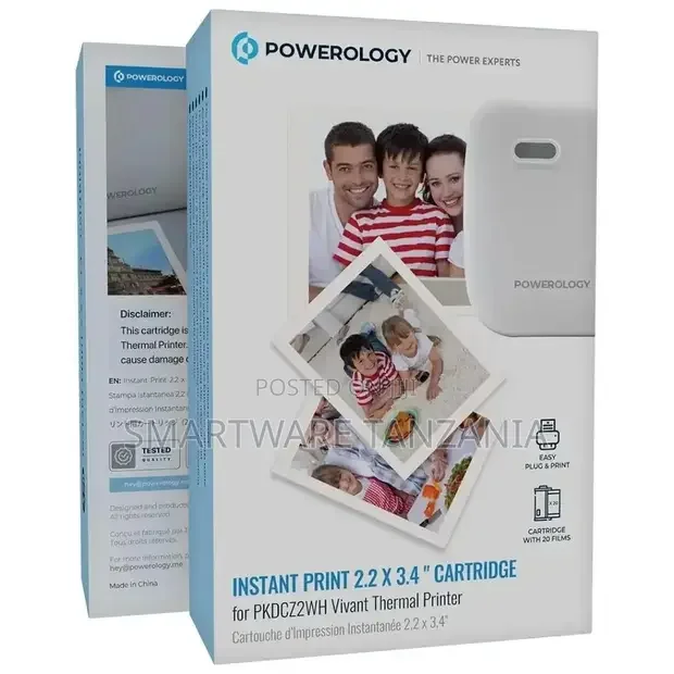 Powerology Instant Print 2.2×3.4 Cartridge - White
