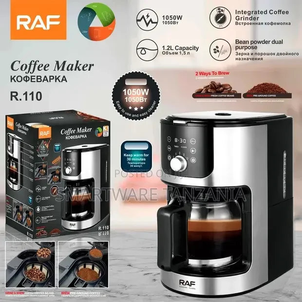 Programmable Coffee Machine Timer Brewing Strength Anti-drip