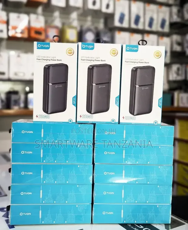 Qtuqin Power Bank 20000mah Fast Charging Led Portable Battery Pack