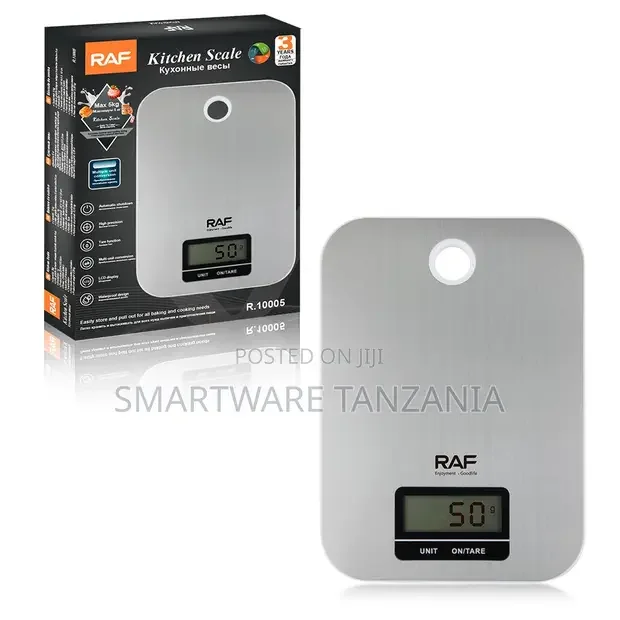 Raf Digital Kitchen Scale R.10005 5kg Capacity Tare Function
