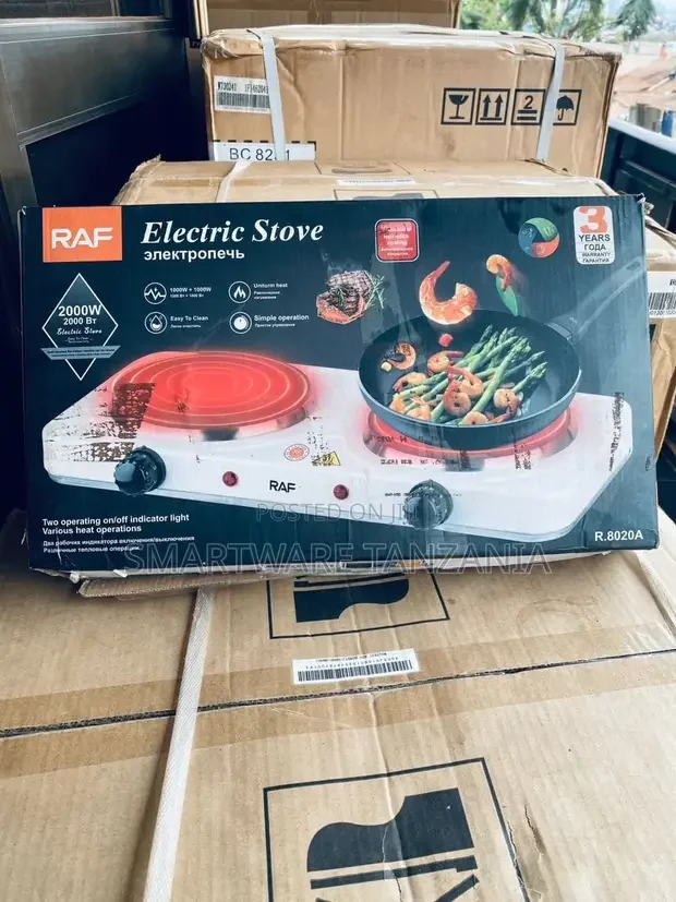RAF Double Burner Electric Hot Plate Stove