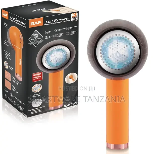 Raf Electric Lint Remover R.4102o 8000rpm Fabric Pill Shaver Orange