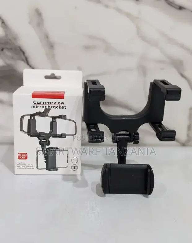 Rearview Mirror Phone Holder For Car, 360° Rear View Mount