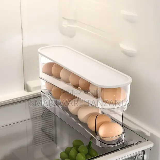 Rolling Egg Holder, Fridge Egg Holder Storage, Egg Dispenser