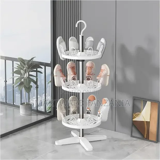Rotating Shoe Rack, Iron Shoe Rack, Household Essentials