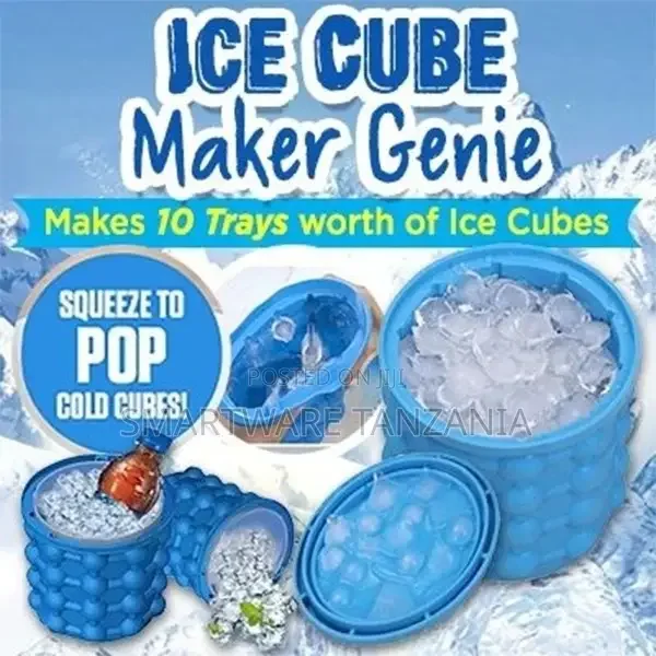 Silicone Ice Cube Maker Space Saving Ice Cube Maker Bucket