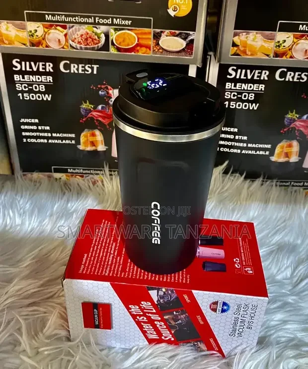 Smart Insulated Coffee Travel Mug With Temperature Display