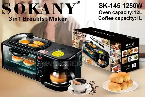 Sokany 3in1 High Quality Breakfast Maker