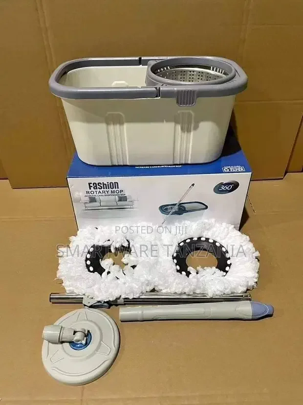 Spin Mop With 2 Refill  360 Degree Rotating Cleaning Mop