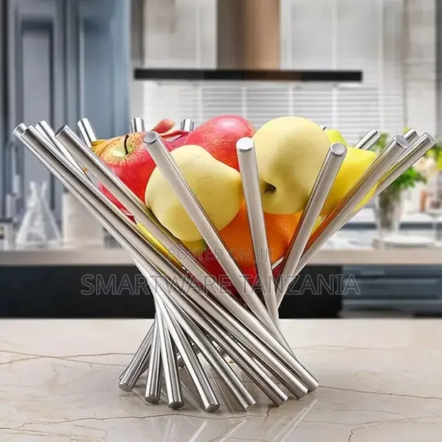 Stainless Steel Creative Collapsible Fruit Basket Table Bowl