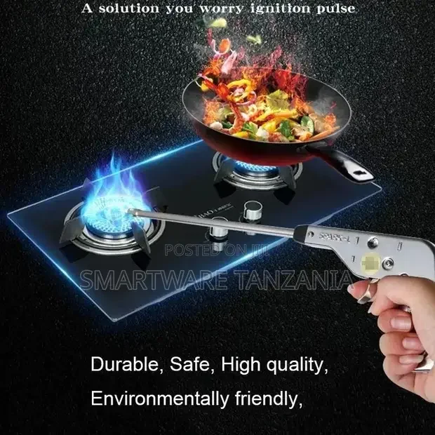 Stainless Steel Electronic Fire Pulse Ignition Gas Lighter