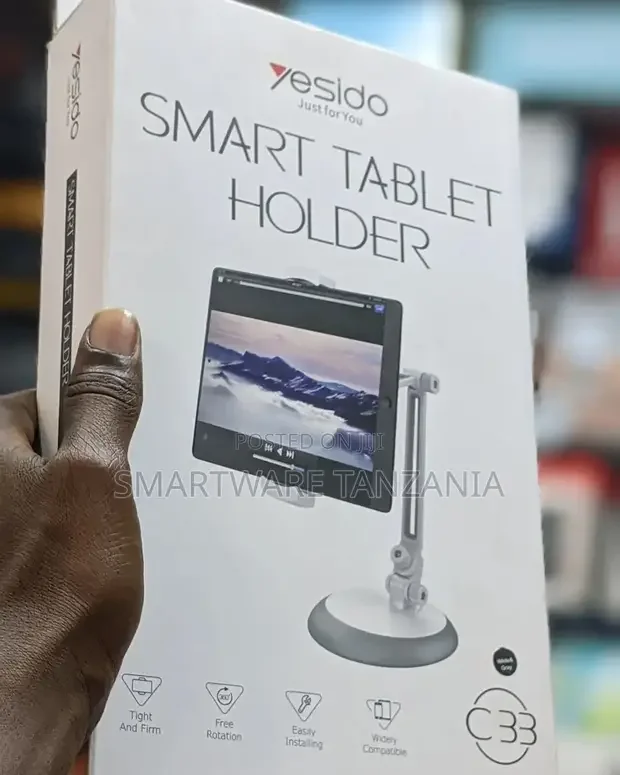 Tablet Holder, 360 Degree Rotating Tablet Arm Foldable Stand