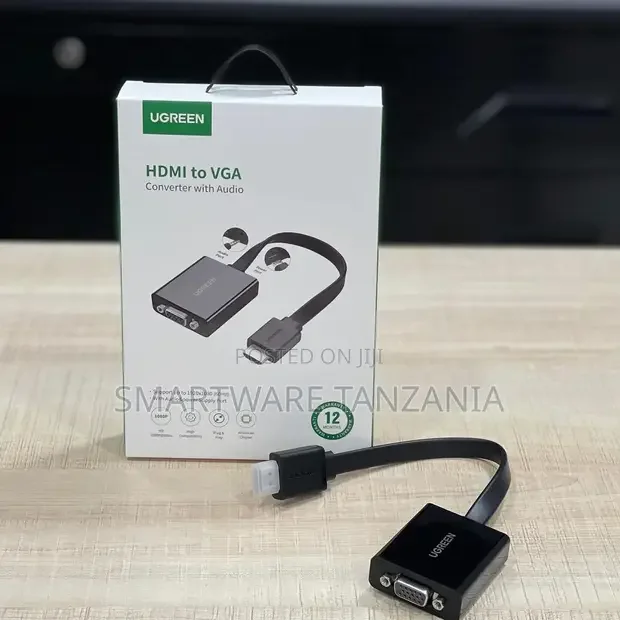 Ugreen Adapter Hdmi - Vga Micro Usb Audio 3.5 Mm Mini Jack